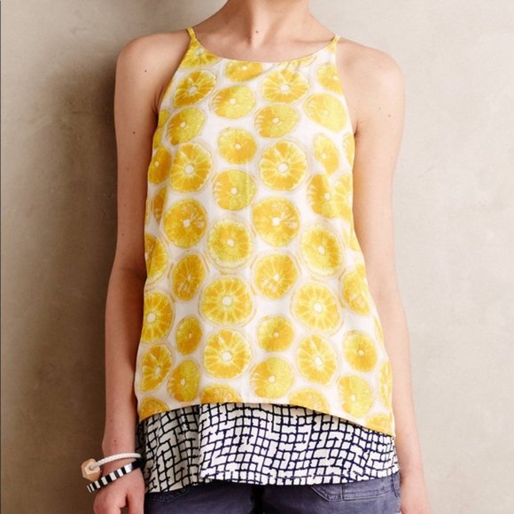 Anthropologie Tops - Anthropologie Porridge Lemon Tank